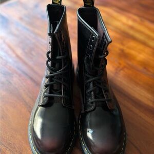 Dr. Martens Brown/Burgundy Leather Boots 1460 style. NWOT